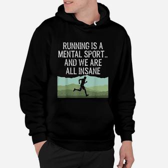 Funny Cross Country Running Is Insane Hoodie | Crazezy