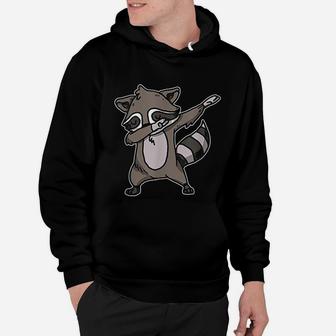 Funny Dabbing Raccoon Dab Dance Trash Panda Lover Gift Hoodie | Crazezy
