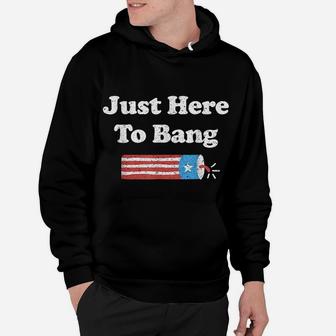 Funny Fourth Of July 4Th Of July I'm Just Here To Bang Hoodie | Crazezy