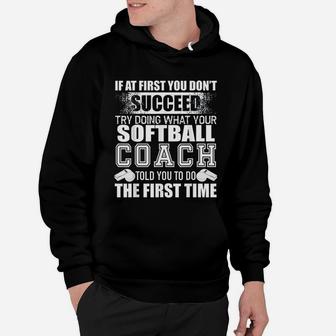 Funny Softball Coach Thank You Gift For Coaches Hoodie | Crazezy CA