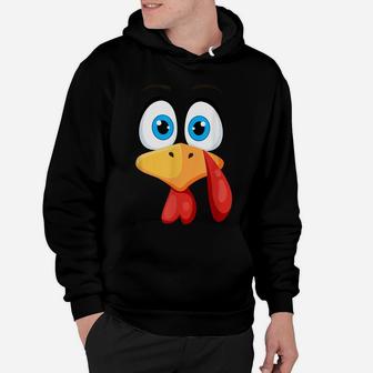 Funny Thanksgiving Shirts Turkey Face Costume Hoodie | Crazezy