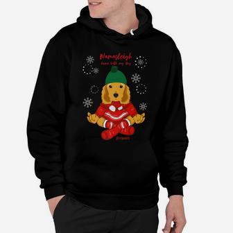 Funny Yoga Christmas Dog Cocker Spaniel Lover Hoodie | Crazezy