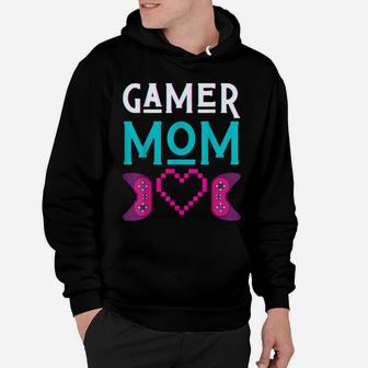 Gamer Mom Plays Video Game Mother Funny Mama Gaming Women Ma Hoodie | Crazezy