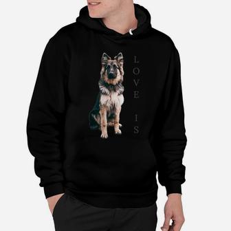 German Shepherd Shirt Women Men Kids Love Dog Mom Dad Gift Hoodie | Crazezy