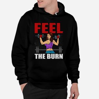Good Fitness Girl Feel The Burn Hoodie | Crazezy DE