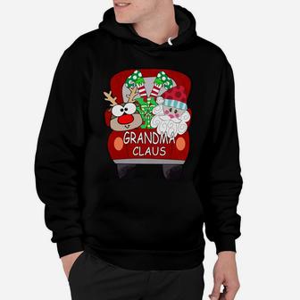 Grandma Claus Santa Car Christmas Funny Family Matching Sweatshirt Hoodie | Crazezy