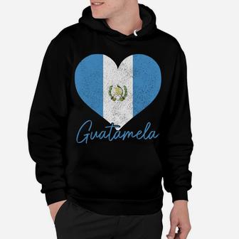 Guatemala Guatemalan Flag Pride Heart Chapina Men Women Sweatshirt Hoodie | Crazezy