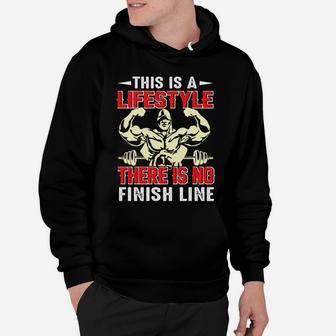 Gymer This Is A Lifestyle There Is No Finish Line Hoodie | Crazezy DE