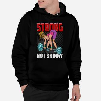 Gymnastic Girl Strong Not Skinny Motivation Hoodie | Crazezy AU