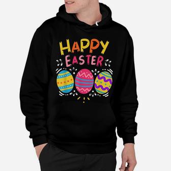 Happy Easter Day Colorful Dye Egg Hunting Cute Shirt Hoodie | Crazezy CA
