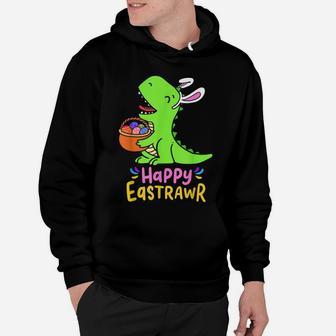Happy Eastrawr Dinosaur Clothing Easter Day Gift Boys Kids Hoodie | Crazezy UK