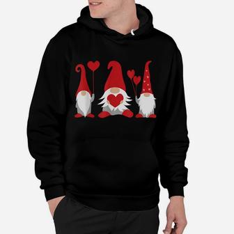 Heart Gnome Valentine's Day Couple Matching Boys Girls Kids Hoodie | Crazezy