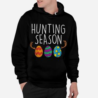 Hunting Season Eggs Deer Funny Easter Day Egg Hunt Hunter Hoodie | Crazezy CA