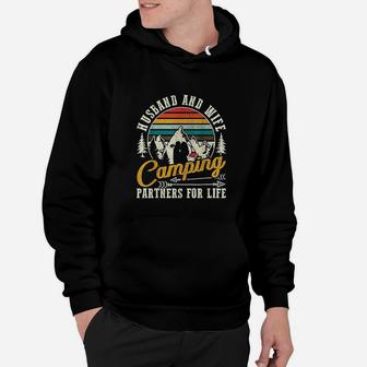 Husband And Wife Camping Partners For Life Sweet Hoodie | Crazezy