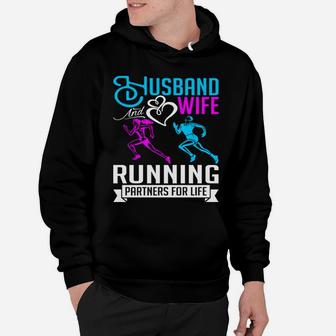 Husband And Wife Running Sweet Valentines Day 2018 Hoodie | Crazezy