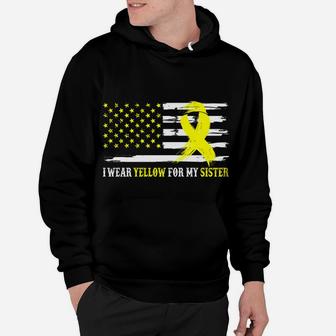 I Wear Yellow For My Sister Spina Bifida Awareness Month Hoodie | Crazezy