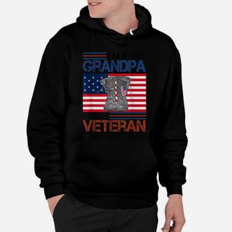 I'm A Dad Grandpa And A Veteran Nothing Scares Me Funny Hoodie | Crazezy CA