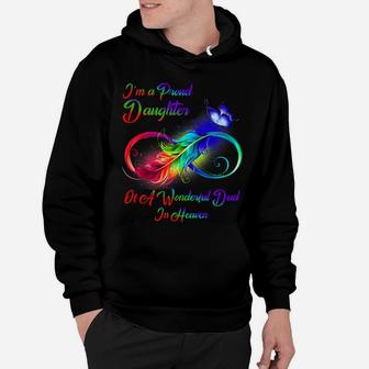 I'm A Proud Daughter Of A Wonderful Dad In Heaven Gifts Hoodie | Crazezy DE