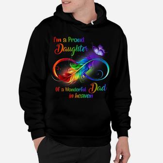 I'm A Proud Daughter Of A Wonderful Dad In Heaven Hoodie | Crazezy