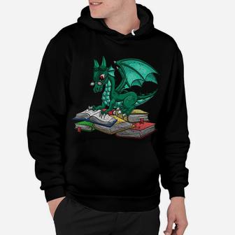 In A World Of Bookworms Be A Book Dragon Hoodie | Crazezy DE