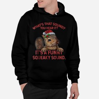 It's A Funny Squeaky Sound Tshirt Christmas Squirrel Hoodie | Crazezy DE