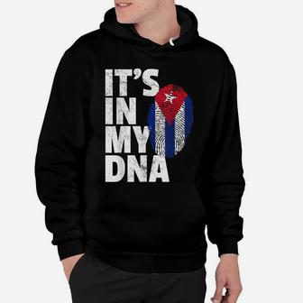 It's In My Dna Cuba Flag Cuban Pride Mens Womens Gift Retro Hoodie | Crazezy