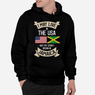 Jamaica American Flag Usa Jamaican Roots Gifts Sweatshirt Hoodie | Crazezy UK