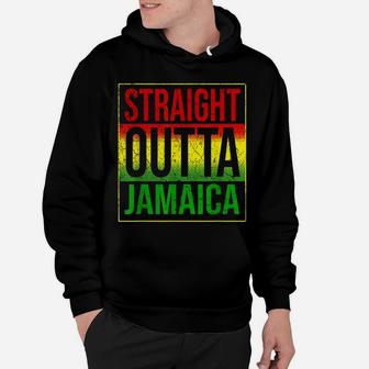 Jamaica Straight Outta Jamaica Rasta Gift Hoodie | Crazezy