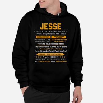 JESSE Completely Unexplainable FRONT PRINT Hoodie | Crazezy CA