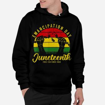 Juneteenth Emancipation Day Vintage Cool Melanin Black Pride Hoodie | Crazezy AU