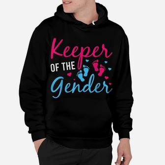 Keeper Of The Gender Baby Father Mother's Day Pregnancy Mom Hoodie | Crazezy UK