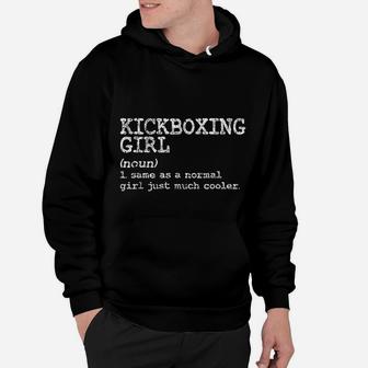Kickboxing Girl Definition Funny Women Coach Martial Arts Hoodie | Crazezy