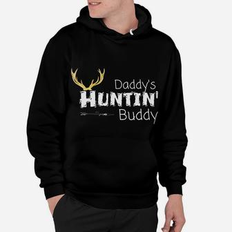 Kids Daddys Hunting Buddy Clothes Boy Girl Toddler Deer Hunter Hoodie | Crazezy
