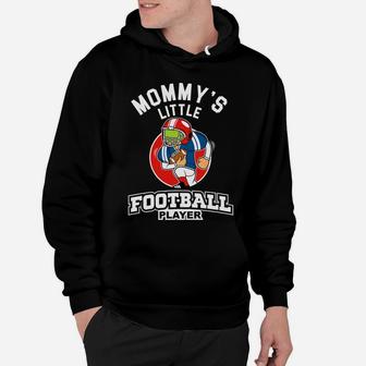 Kids Football Boys Mommys Little Football Player Hoodie | Crazezy