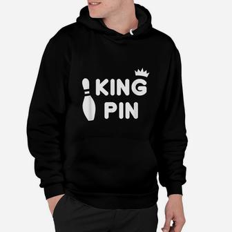 King Pin Bowling Funny Cute Couples Bowler League Gift Hoodie | Crazezy CA