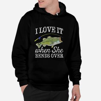Largemouth Bass I Love It When She Bends Over Fishing Hoodie | Crazezy DE