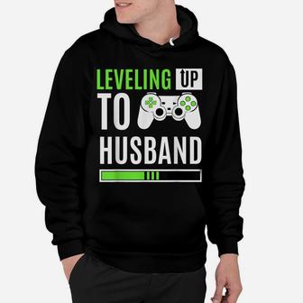 Leveling Up To Husband Gaming Gender Reveal Announcement Hoodie | Crazezy