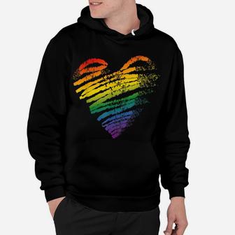 Lgbt Gay Pride Heart Flag Pride Month Gift Hoodie | Crazezy