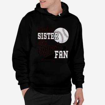Little Sister And Biggest Fan Baseball Family Hoodie | Crazezy CA