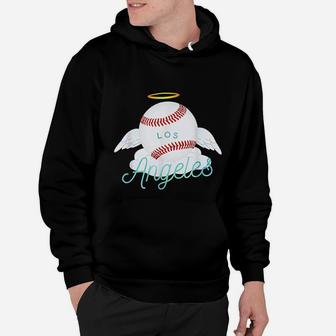 Los Angeles Ball Cool Baseball Team Design Hoodie | Crazezy