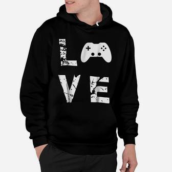 Love Video Games Valentine's Day Funny Hoodie | Crazezy