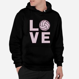 Love Volleyball Sweatshirt Gift For Volleyball Fans Women Hoodie | Crazezy