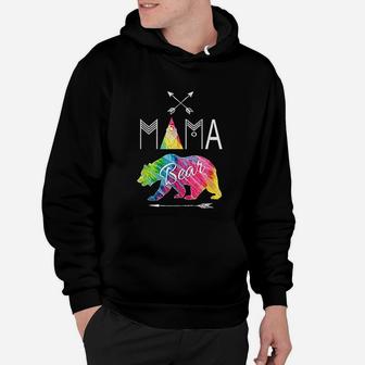 Mama Bear Tie Dye Matching Family Vacation And Camping Cool Hoodie | Crazezy