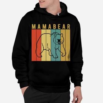 Mama Bear Vintage Retro Class Camping Gift Hoodie | Crazezy