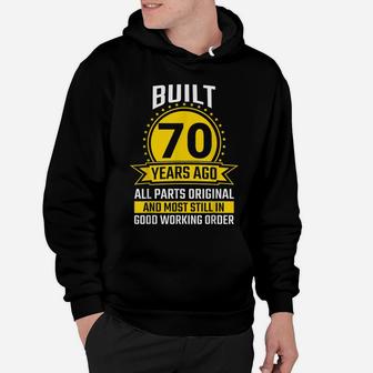 Mens 70Th Birthday Gifts 70 Years All Parts Original Vintage Gift Hoodie | Crazezy UK