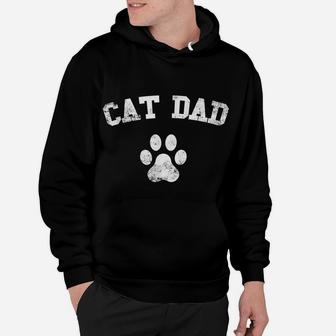 Mens Cat Dad T Shirt Daddy Gift For Cat Lover Christmas Paw Hoodie | Crazezy