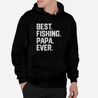 Mens Christmas Gift For Men Best Fishing Papa Ever Funny Hoodie | Crazezy