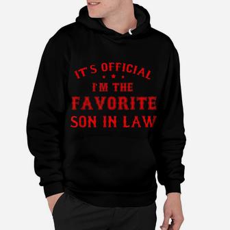 Mens Favorite Son In Law Funny Son-In-Law Birthday Christmas Gift Hoodie | Crazezy CA