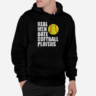Mens Funny Softball Cool Gift For Husband Boyfriend Hoodie | Crazezy