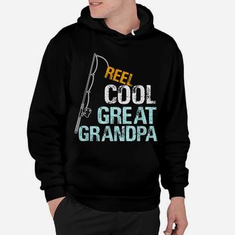 Mens Reel Cool Great Grandpa Gift From Granddaughter Grandson Hoodie | Crazezy CA